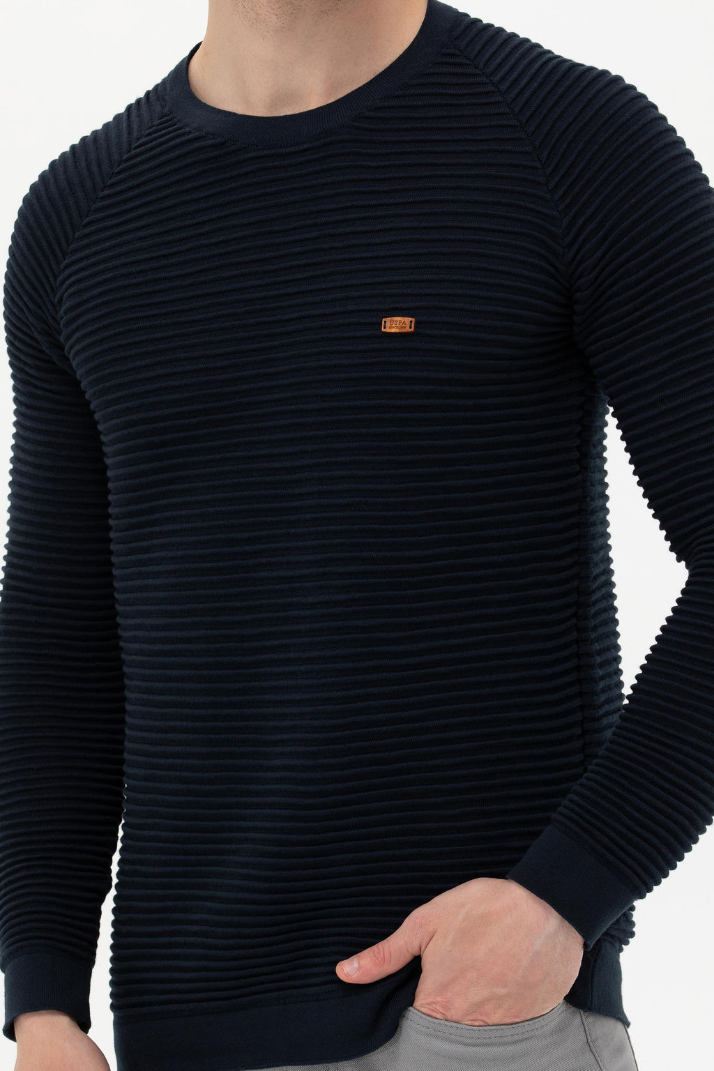 Мужской темно-синий свитер Неожиданная скидка в корзине - U.s. polo assn фото 13