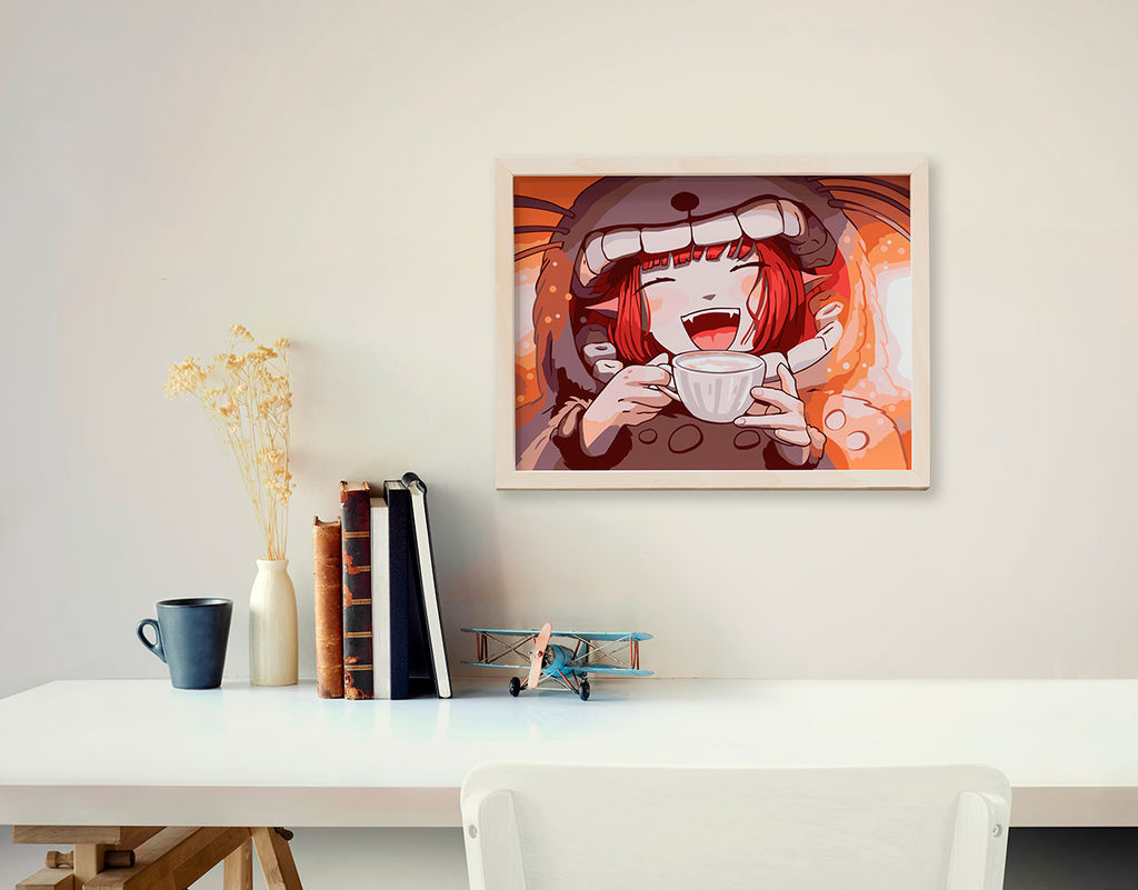 ФРЕЯ PKZ/PM-072 Набор для раскрашивания по номерам (на картоне) 40 х 30 см Девочка в кигуруми фото 5