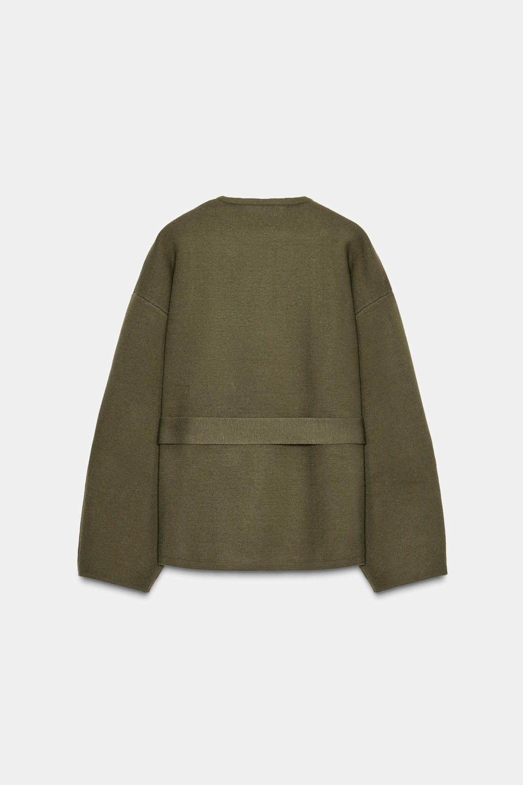 SHORT KNIT COAT WITH BELT - Zara фото 6