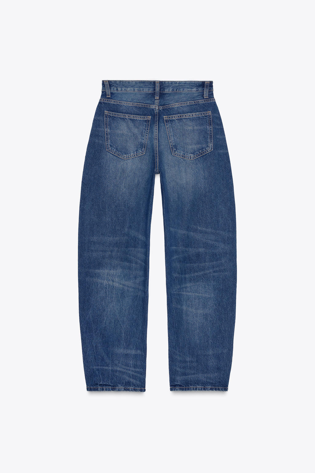 HIGH-WAIST TRF BARREL JEANS - Zara фото 6