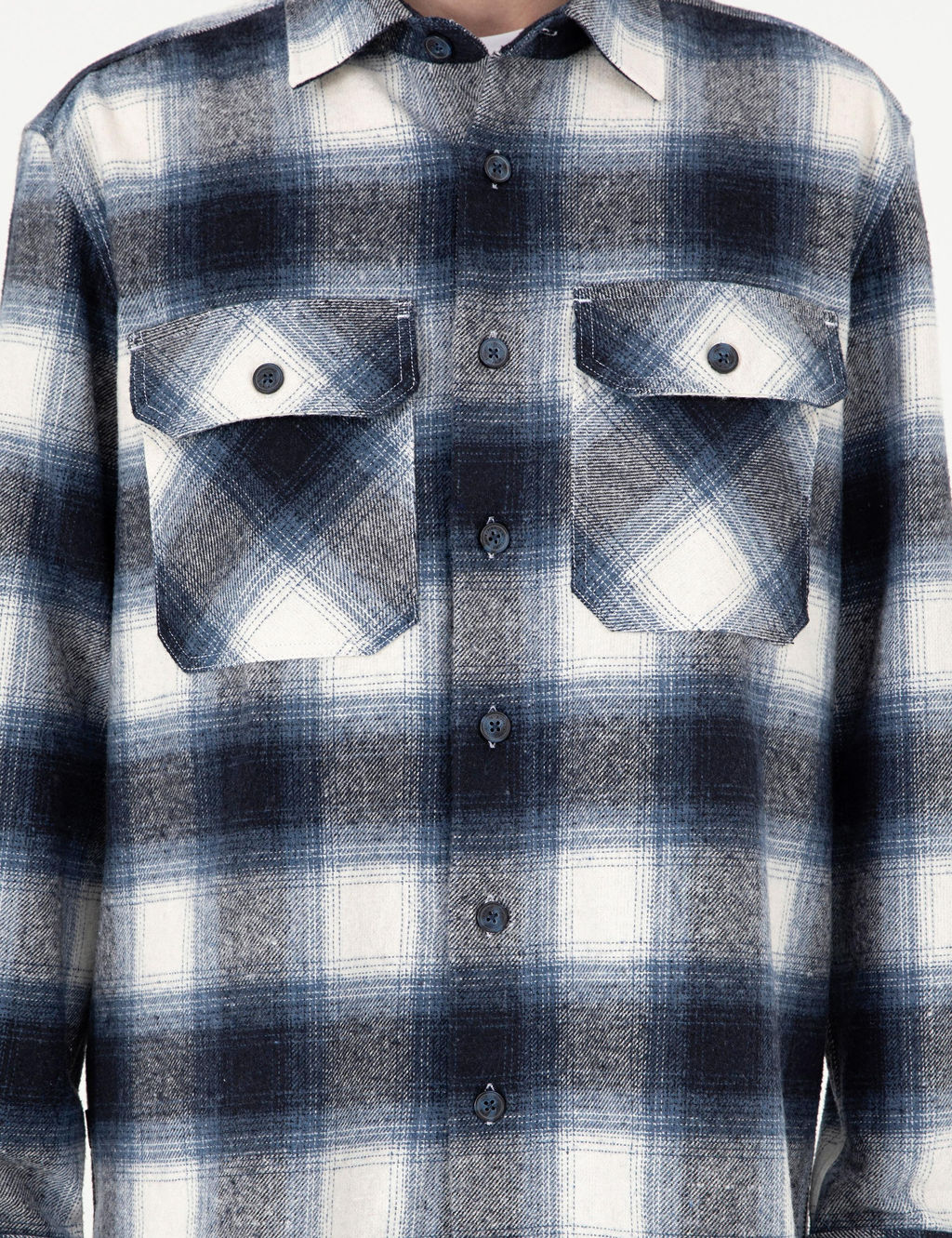 Lacivert Oversize Uzun Kollu Oduncu G_mlek - Pierre cardin фото 7
