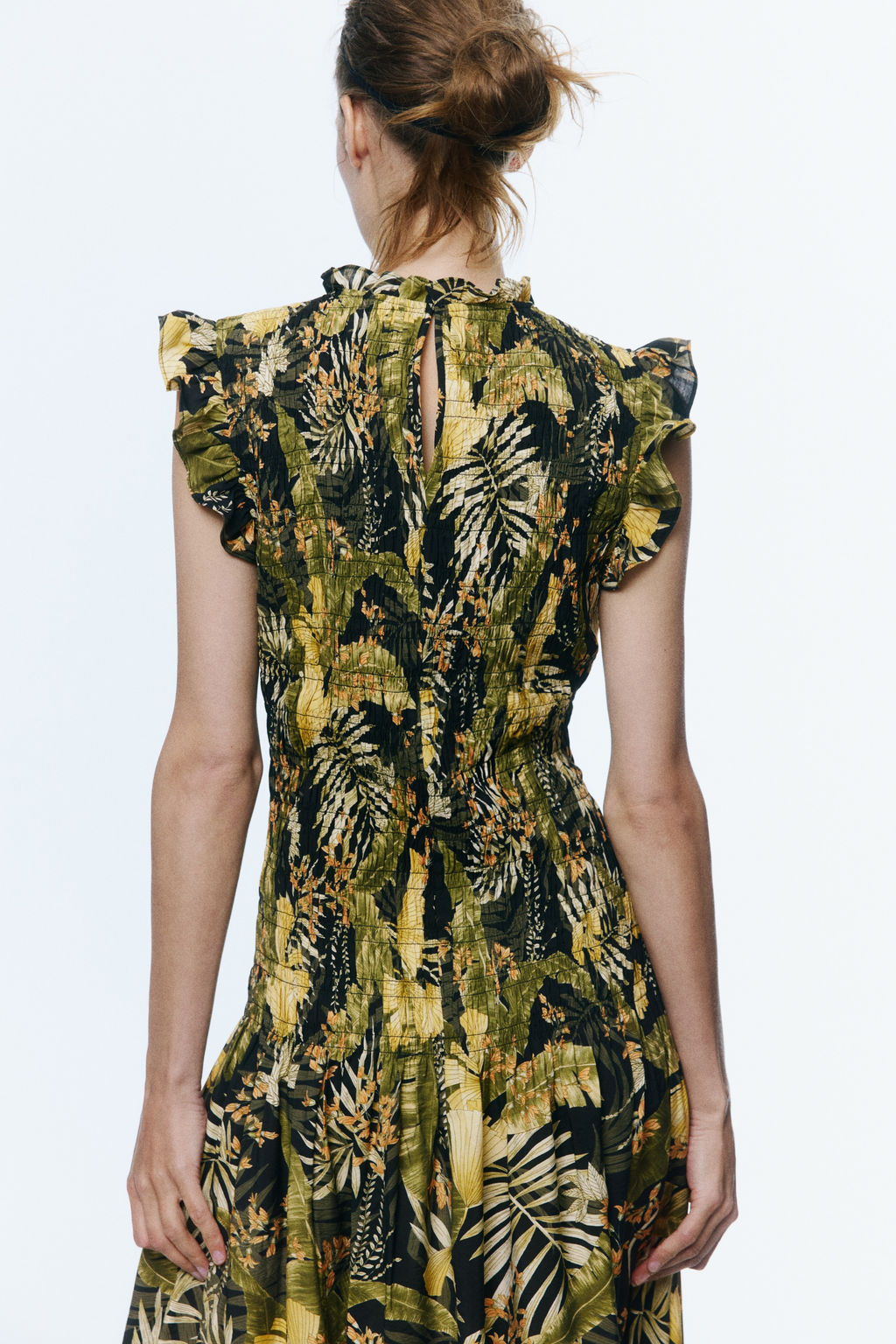 Vestido midi con cuerpo nido de abeja - H&m фото 5