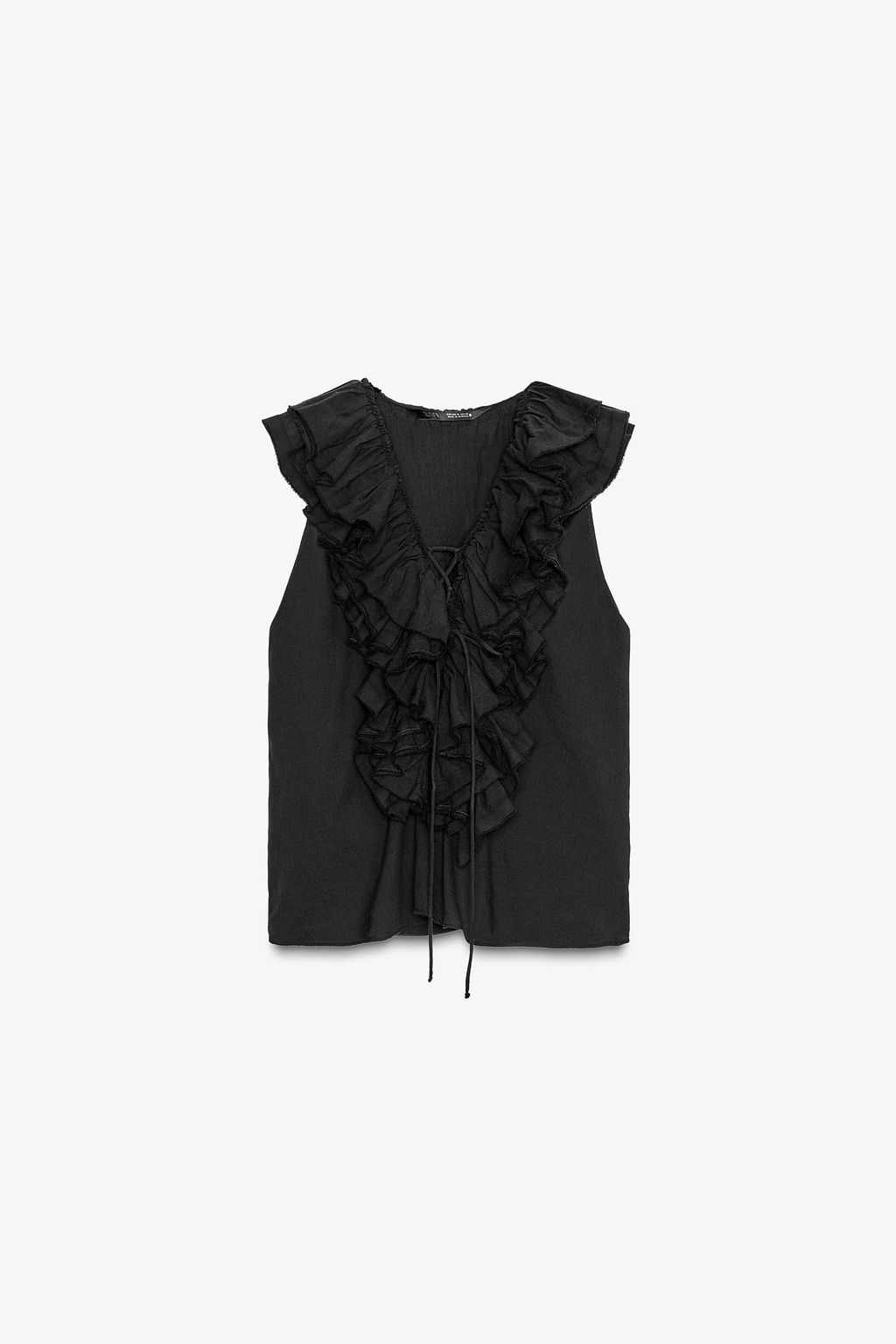 ZW COLLECTION RUFFLED TOP - Zara фото 8