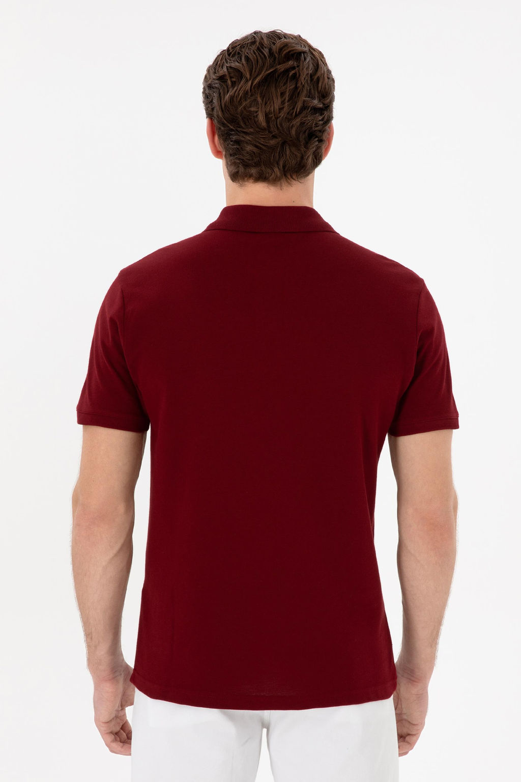 Erkek Slim Fit Polo Yaka Bordo Basic Ti__rt Sepette S_rpriz _ndirim - U.s. polo assn фото 5