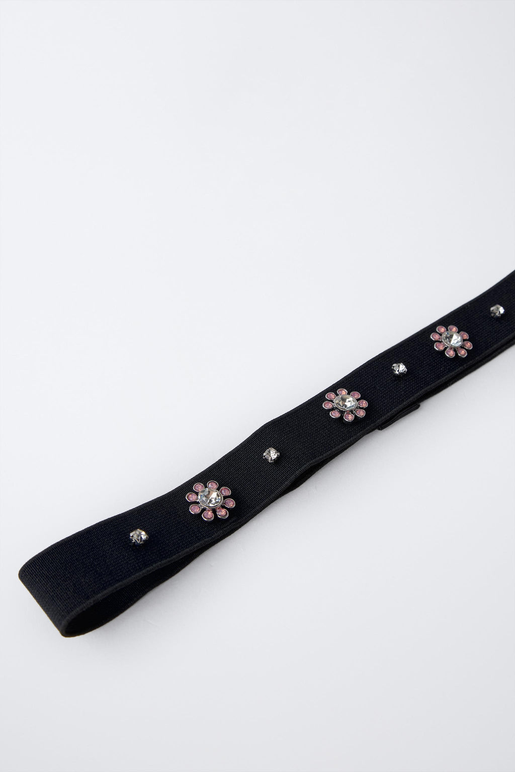 ELASTIC HEADBAND WITH RHINESTONE FLOWERS - Zara фото 2