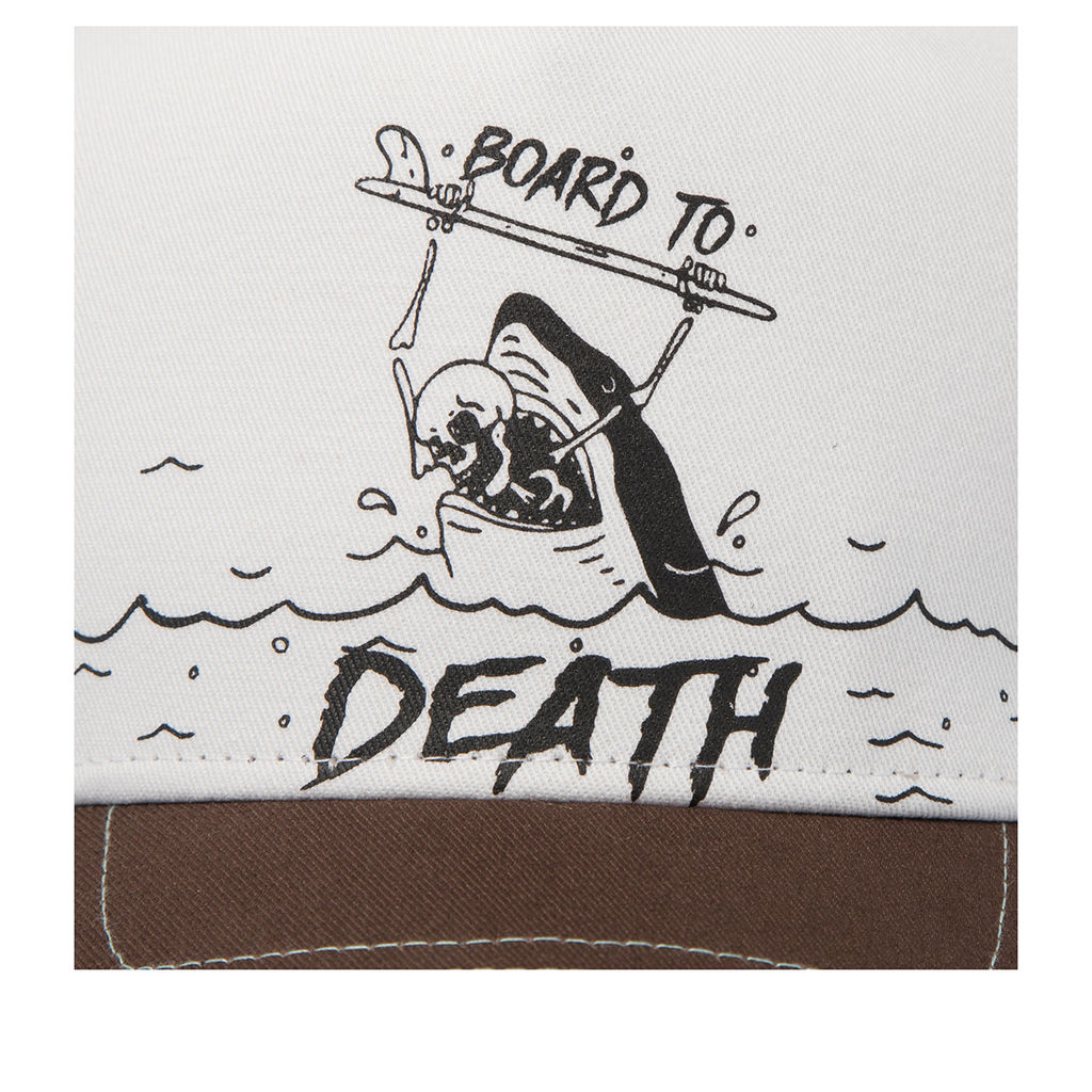 Бейсболка COASTAL арт. HFT Board To Death (коричневый / белый) фото 3