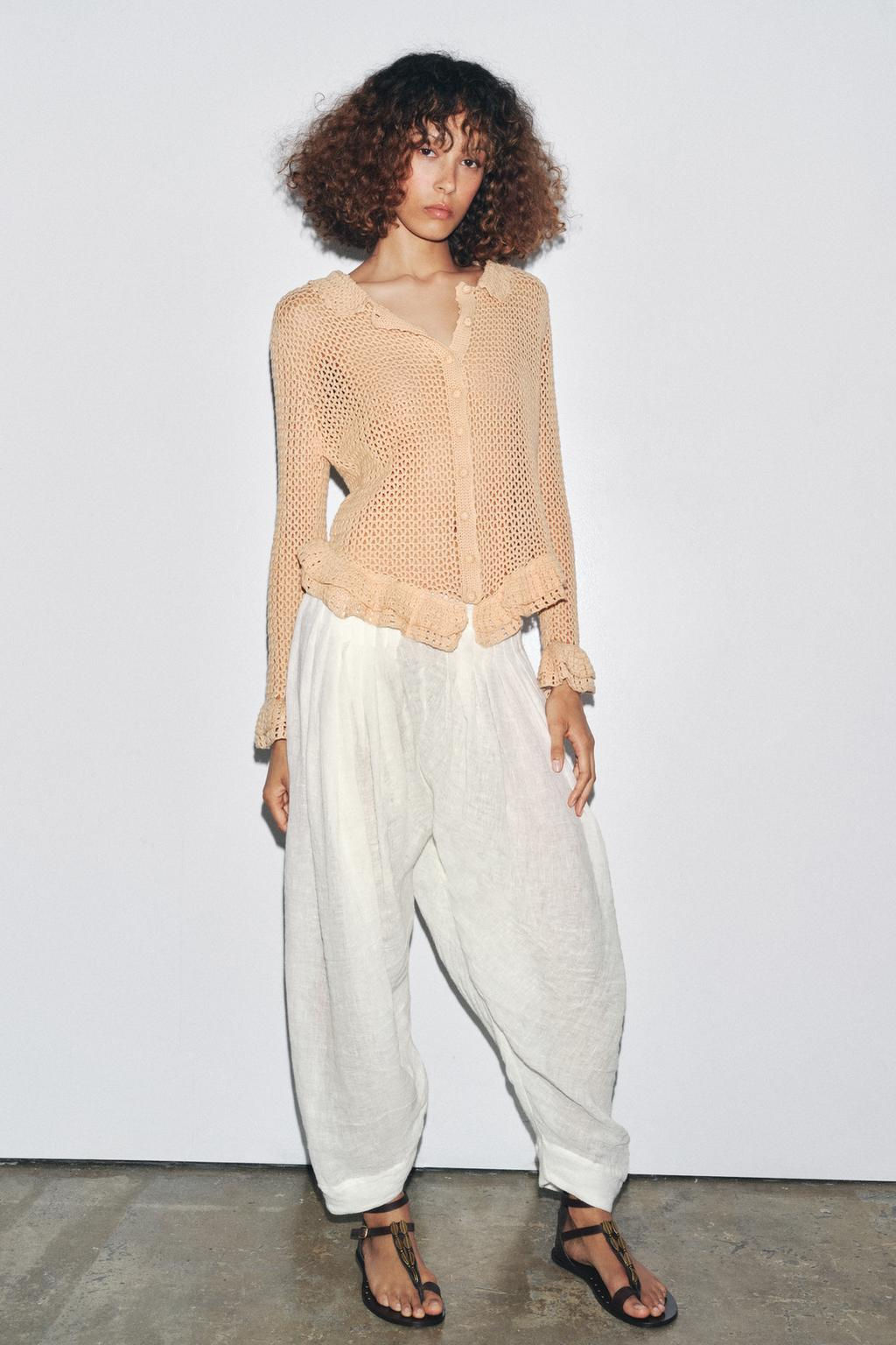 CROCHET CARDINGAN - Zara фото 5
