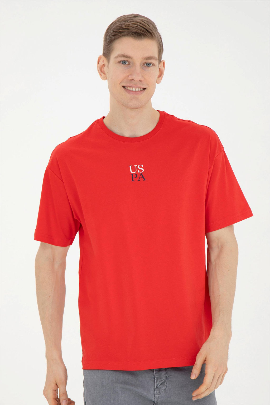 Мужская красная футболка - U.s. polo assn фото 3