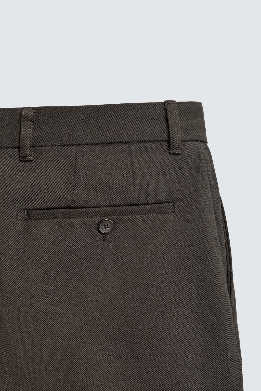 PANTAL?N STRAIGHT FIT ESTRUCTURA / Marr?n - Zara фото 9