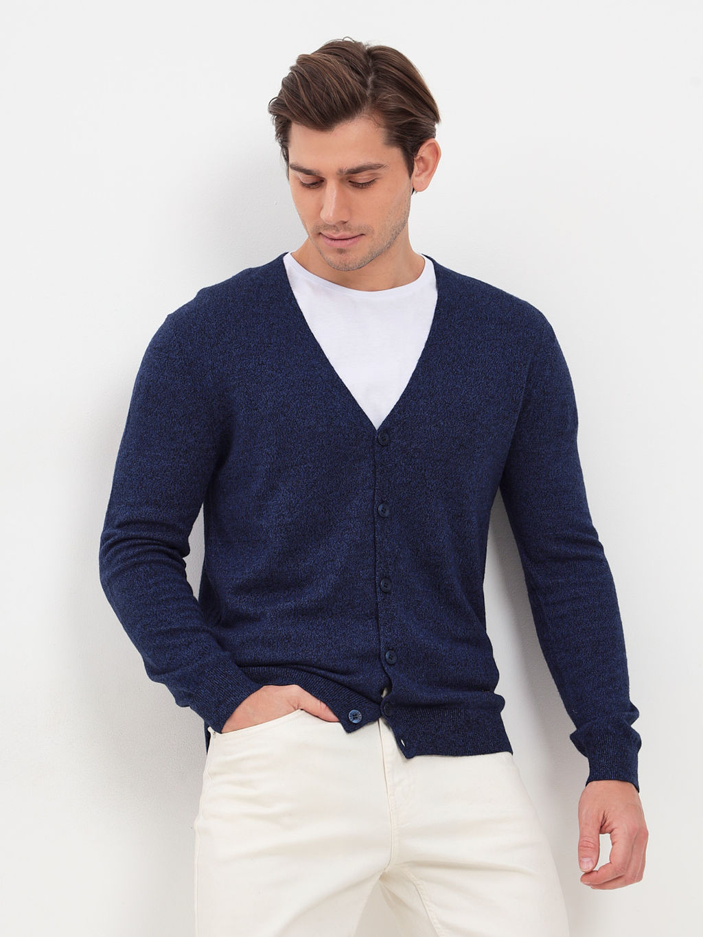 Кардиган мужской GREG G135-DA53 синий/голубой  фото 2