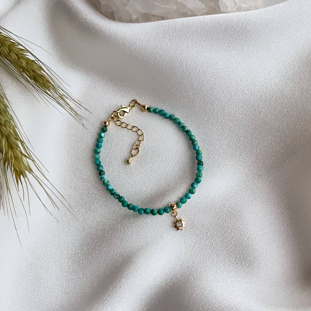 Браслет с подвеской из Бирюзы - Радуга самоцветов фото 2