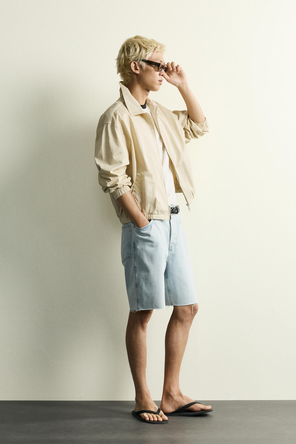 BERMUDA DENIM STRAIGHT FIT / Azul claro - Zara фото 4