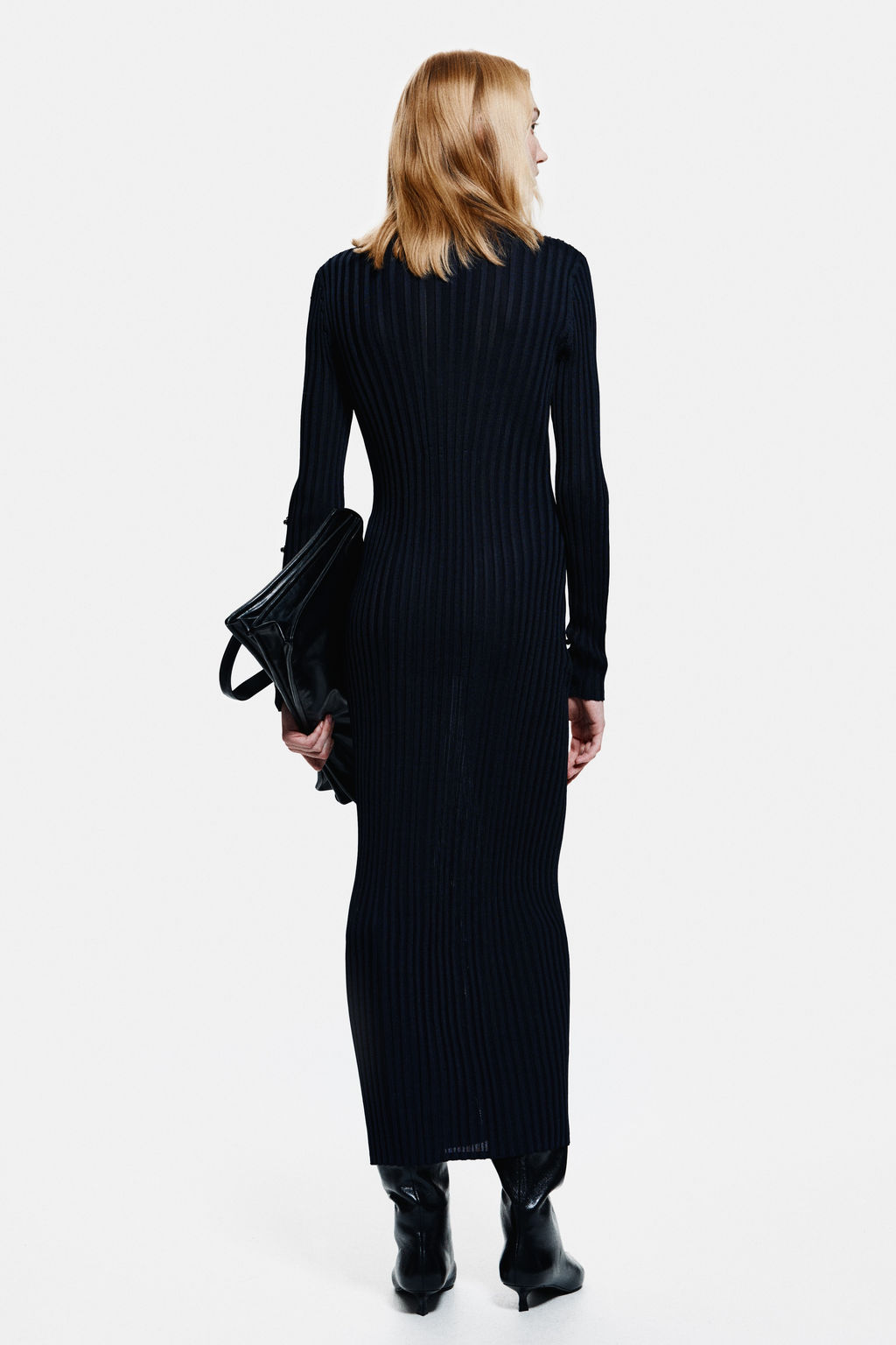 Vestido en punto de canal? con cuentas - H&m фото 3