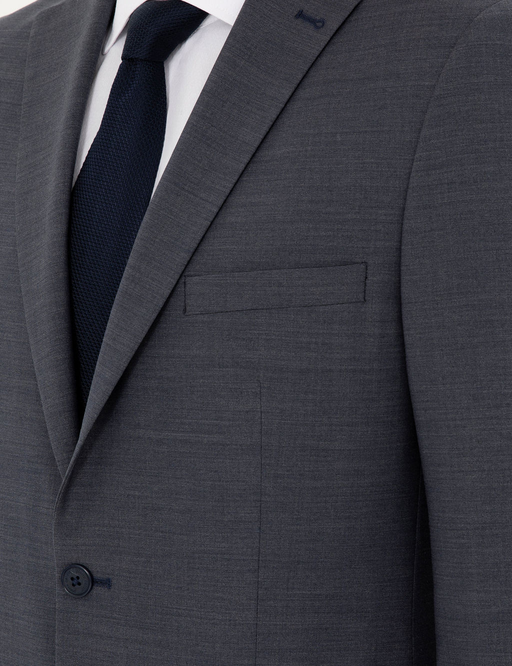 Koyu Mavi Slim Fit Y_nl_ Tak_m Elbise
