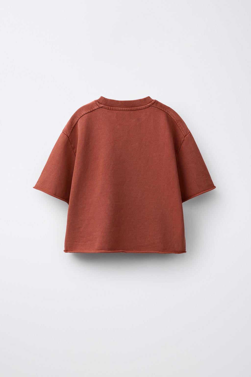 CAMISETA JOGGING EFECTO LAVADO / Marr?n / Topo - Zara фото 12