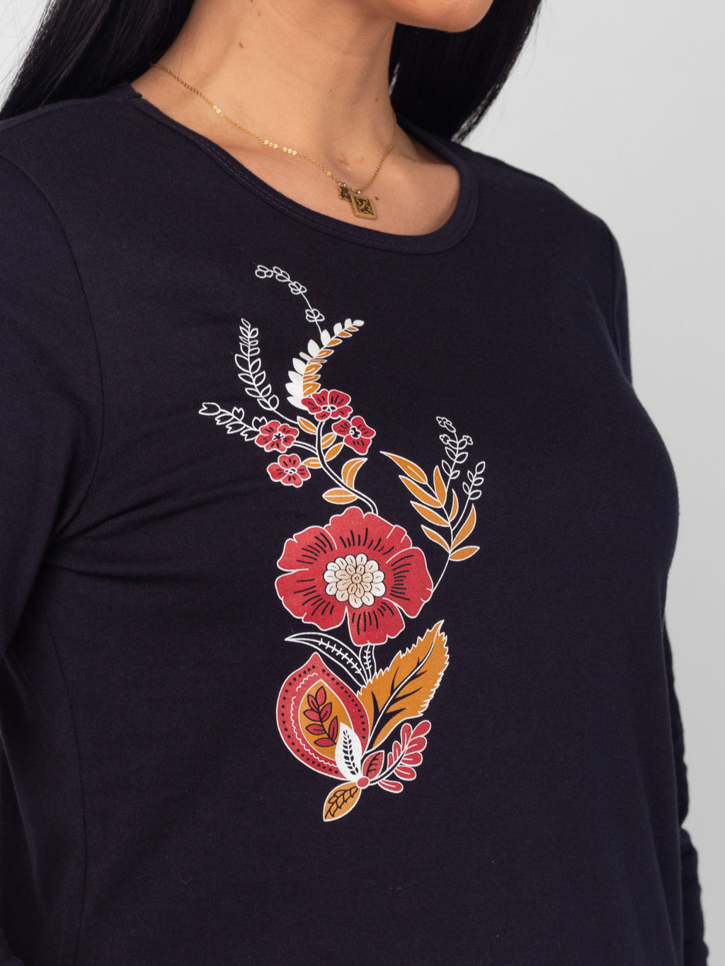 Пижама женская кулирка с брюками "ФИБИ" ЧЕРНИЛО