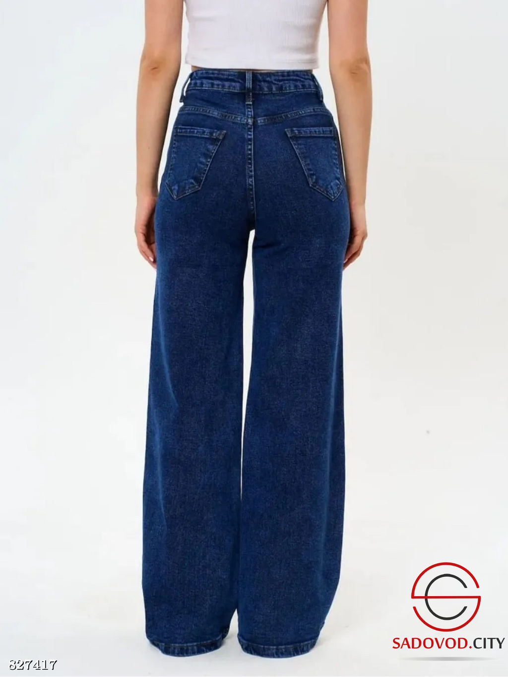 Джинсы женские широкие трубы