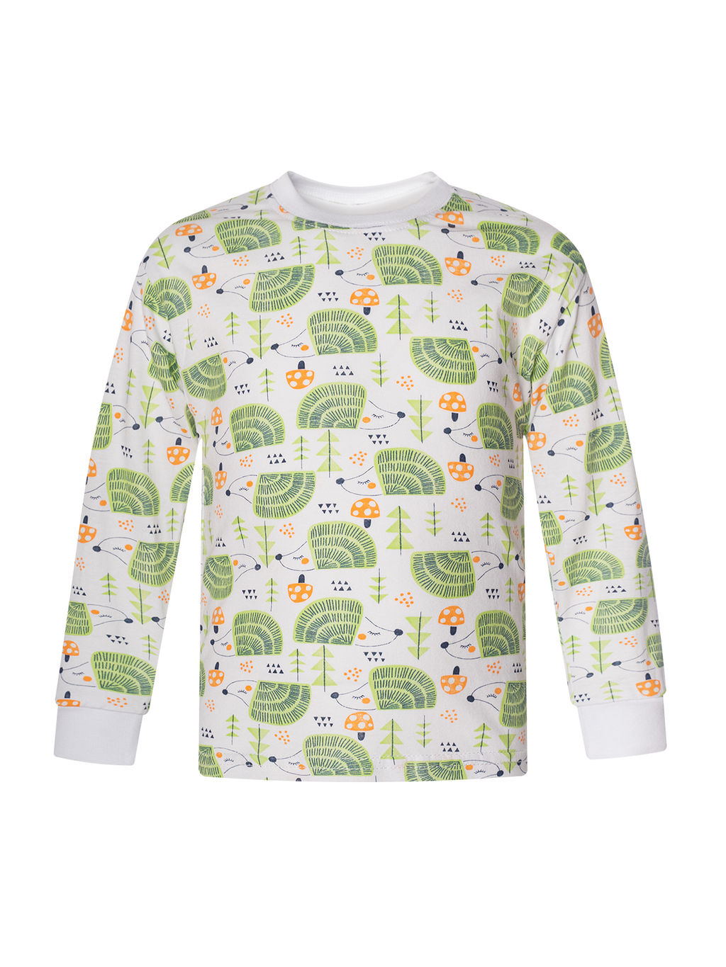 Пижама детская салатовые ежики