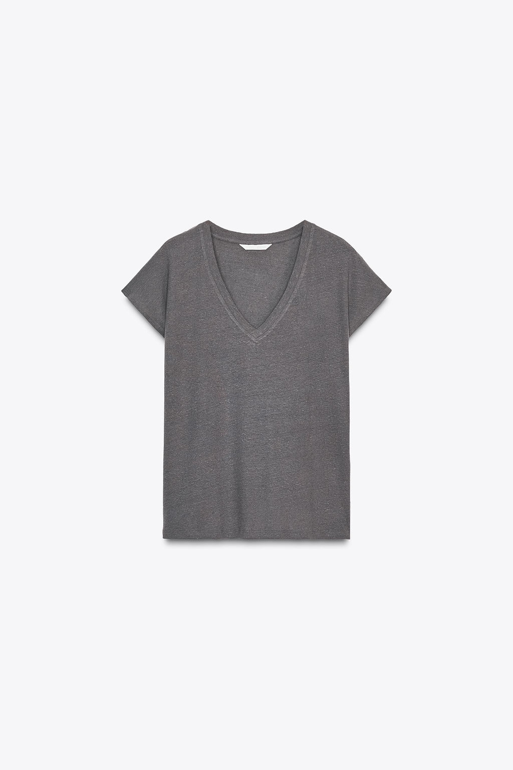 COTTON - LINEN BLEND T-SHIRT - Zara фото 4