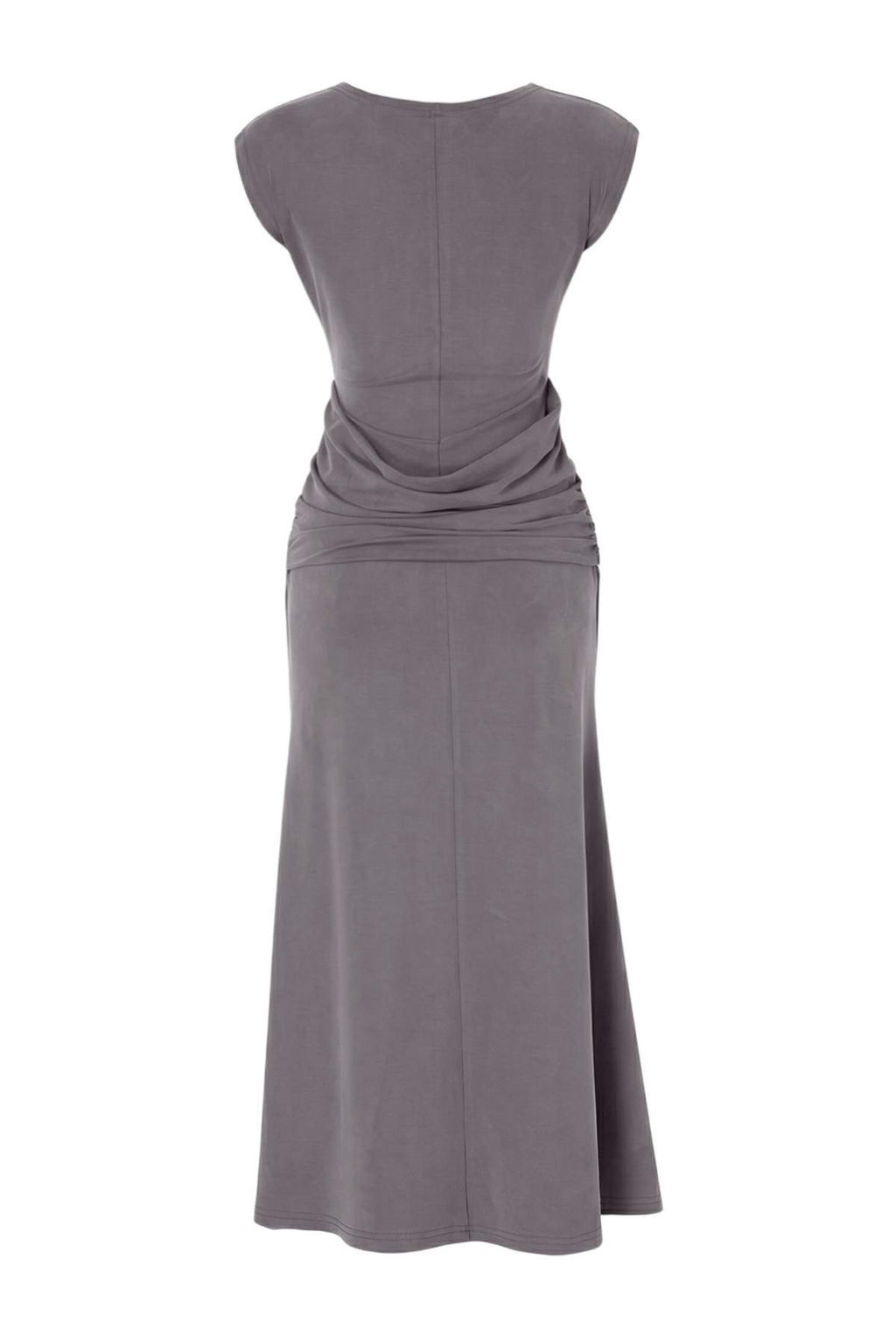 Kahverengi Bodycon Kolsuz Aksesuar Detayl? Midi Modal Orme Elbise TWOSS26EL00669 - Trendyolmilla фото 4