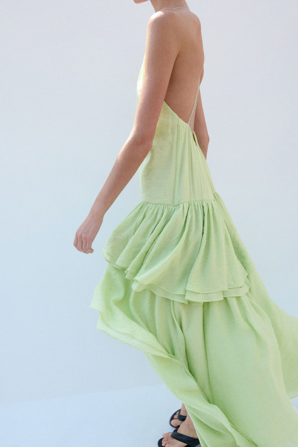 Vestido escalonado largo/corto - H&m фото 7