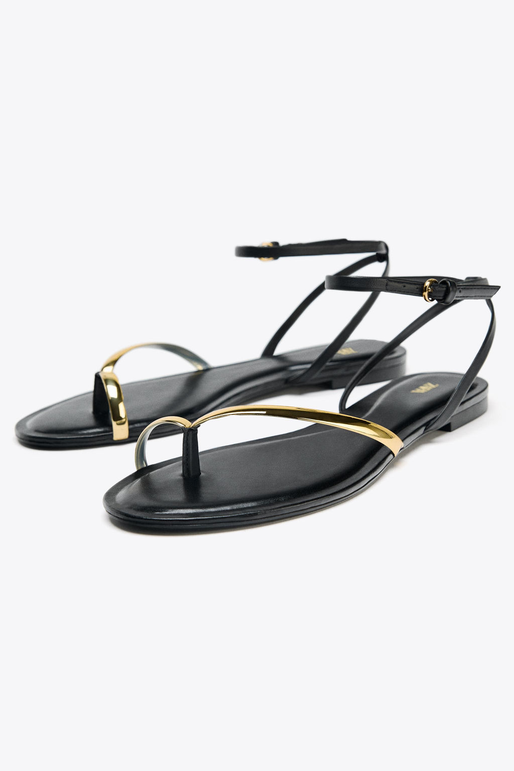 FLAT SANDALS WITH DETAIL - Zara фото 16