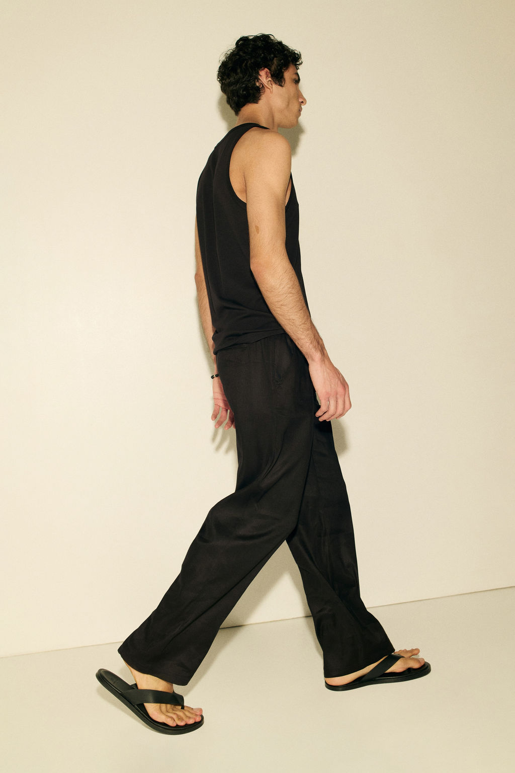 Pantal?n en mezcla de lino Easy Care Loose Fit - H&m фото 8