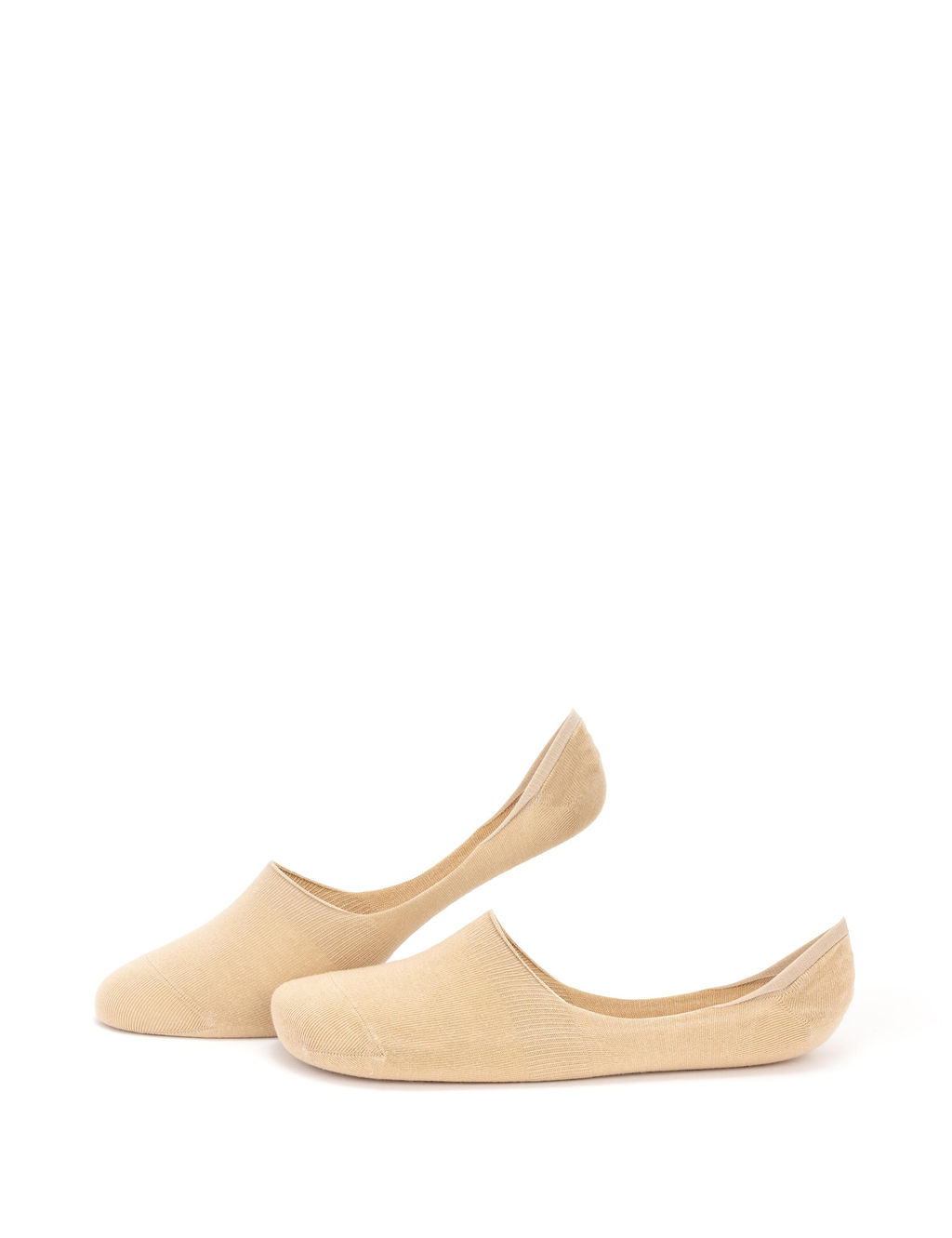 Бежевые носки-балерины - Cacharel фото 5