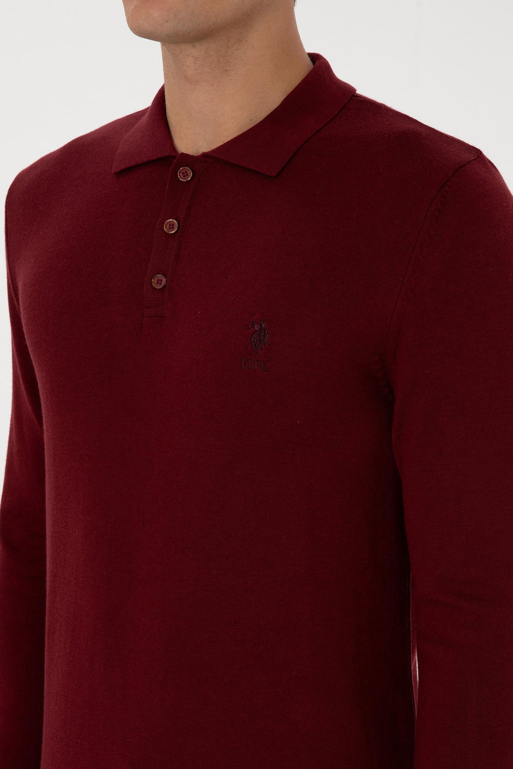 Erkek Bordo Basic Kazak - U.s. polo assn фото 7