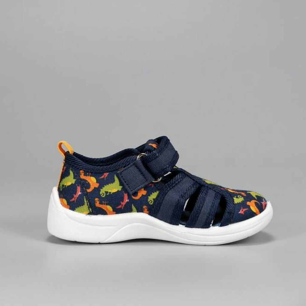 Nordman Stars туфли летние (сандалии) на двух липучках, цвет Голубой/Серый  фото 5