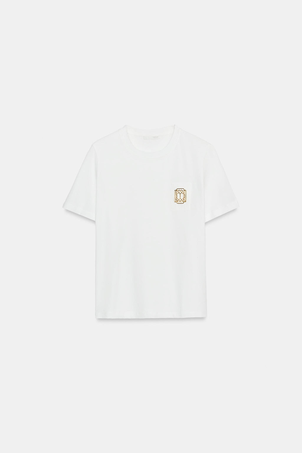 CAMISETA FORNITURA MET?LICA / Blanco