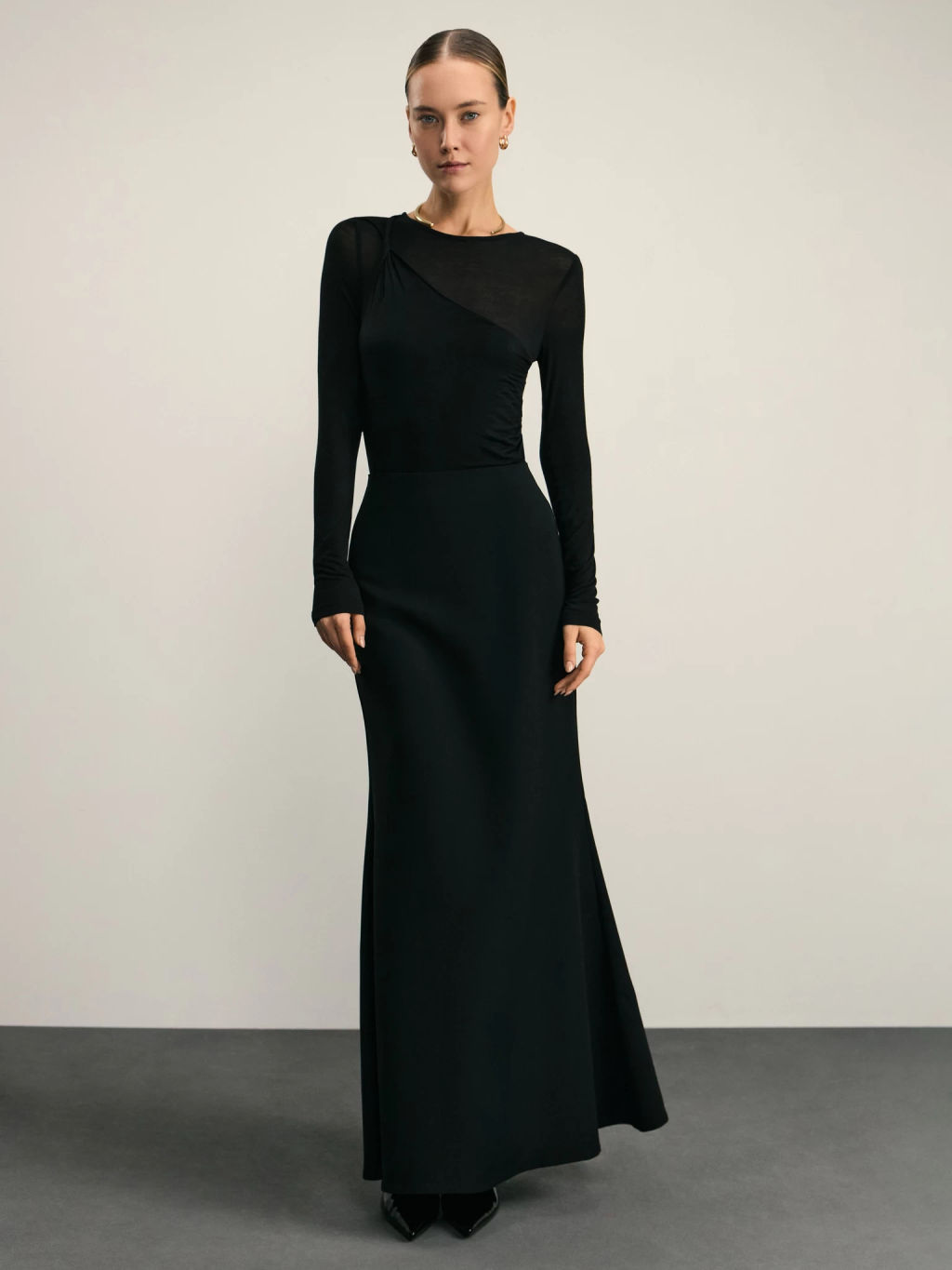 Лонгслив с декоративным узлом / Zarina  фото 2