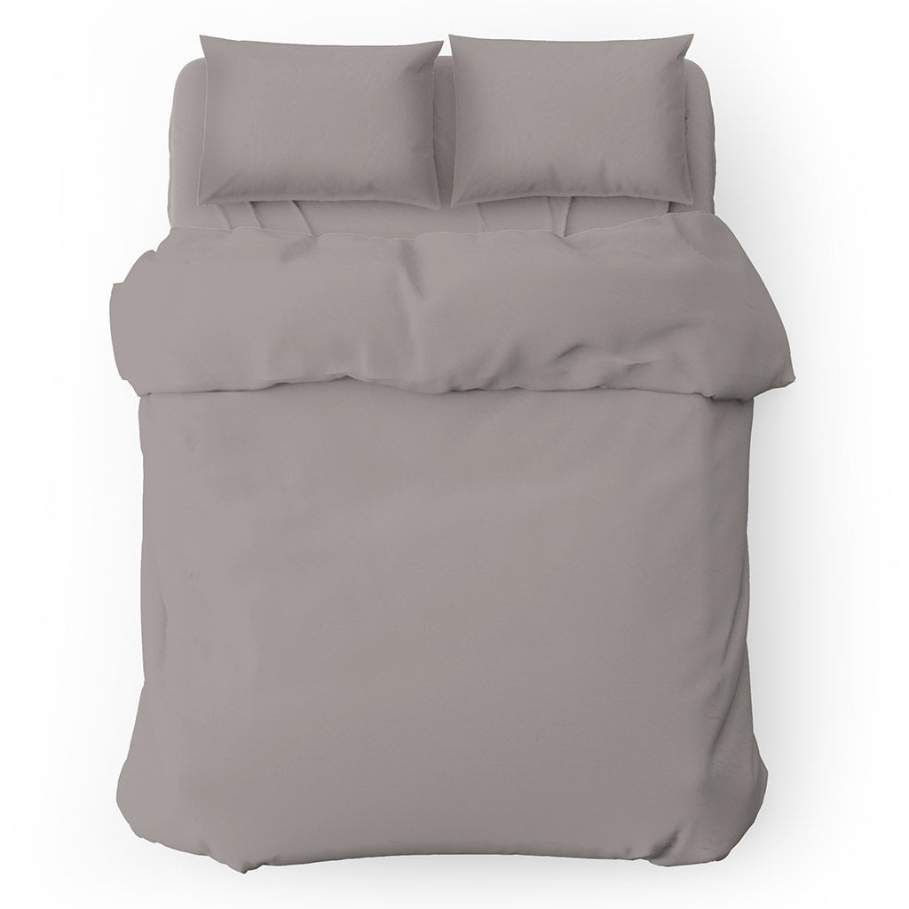 Постельное белье, комплект 1,5 спальный "Серая гавань", 4 предмета: пододеяльник 145х215см на кнопках, простыня 150х220см, 2 наволочки 70х70см с клапаном-запахом, перкаль 115г/м2, хлопок 100%, упаковка "классическая" ПВХ 32х41см, "Домашняя мода" (Рос