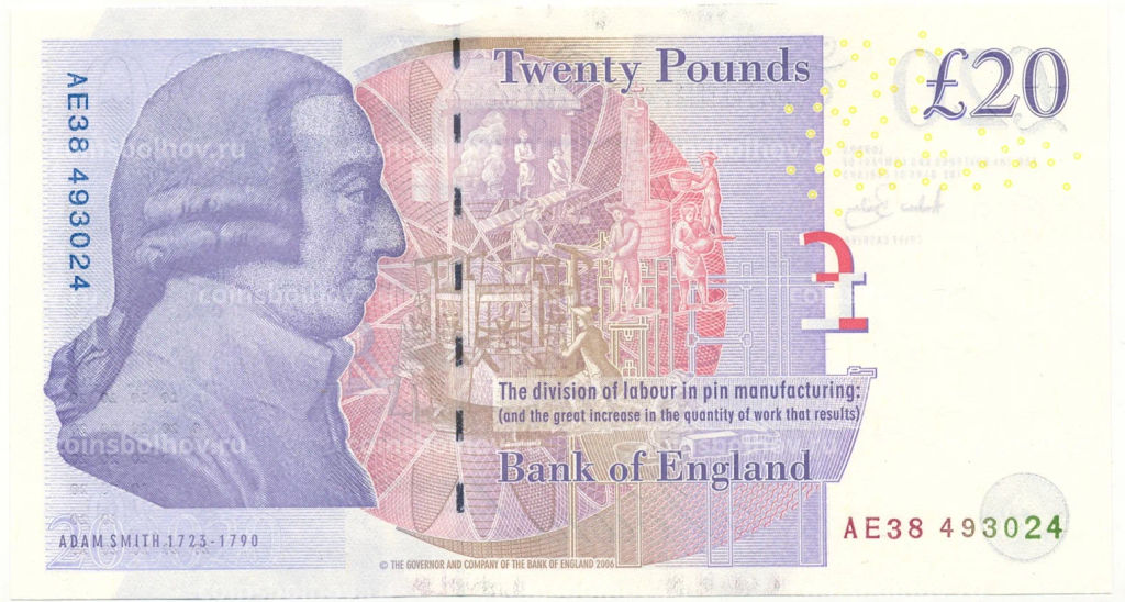20 фунтов 2006 года Великобритания