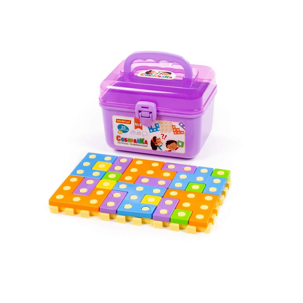 Игрушка развивающая СобирайКа №8 (25 элементов) (в чемоданчике) - Полесье фото 2