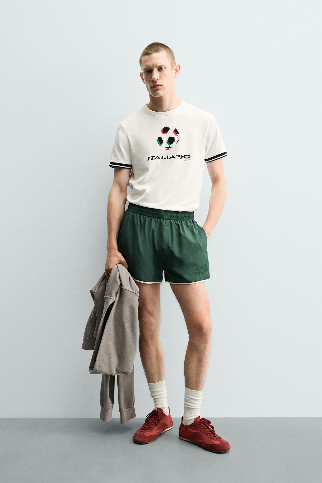 CAMISETA CONTRASTE ITALIA 90 FIFA WORLD CUP FIFA CLASSICS / Blanco
