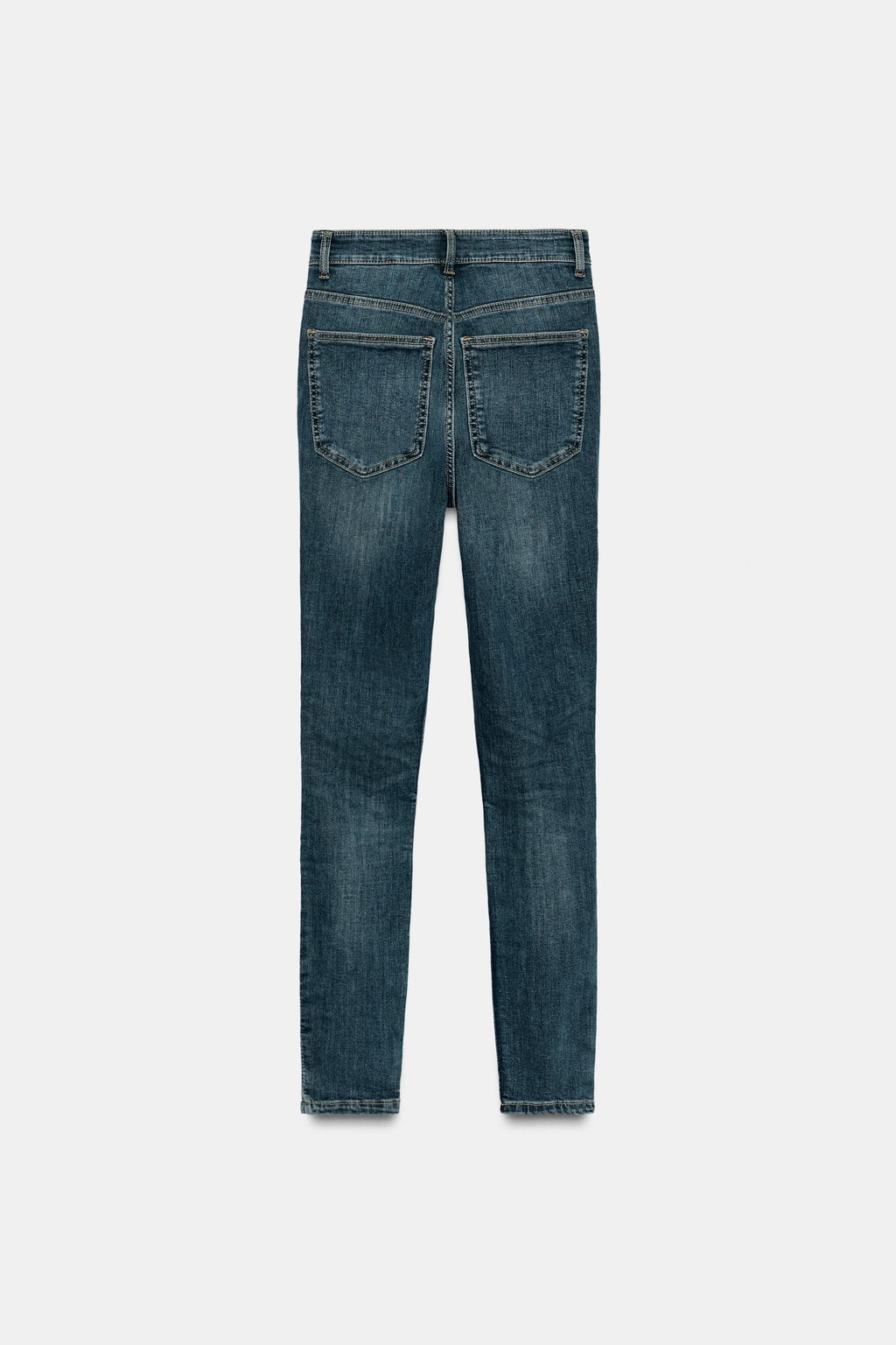 JEANS TRF SKINNY TIRO ALTO / Azul / Gris - Zara фото 8