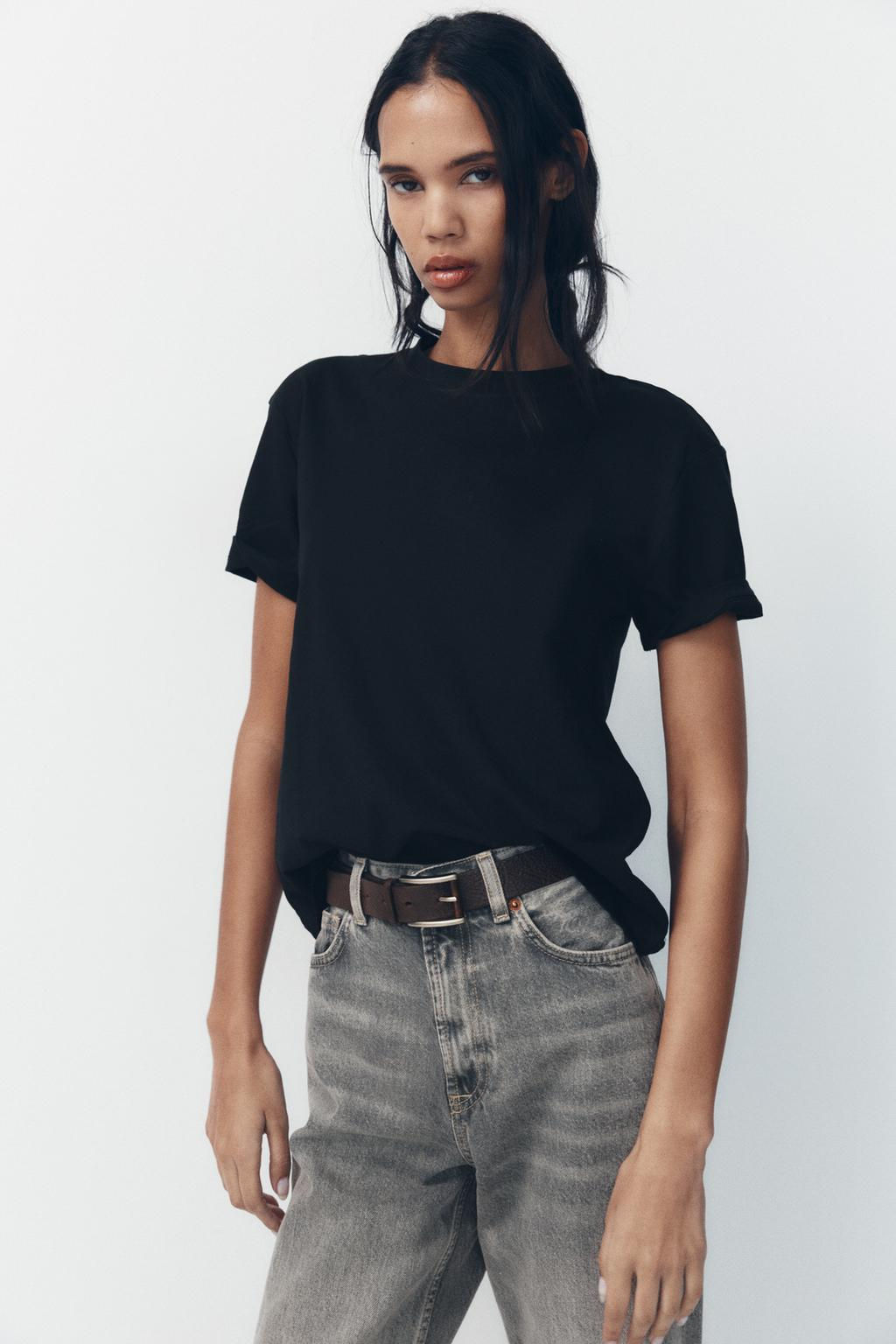 TRF HIGH-WAIST WIDE-LEG FULL-LENGTH JEANS - Zara фото 14