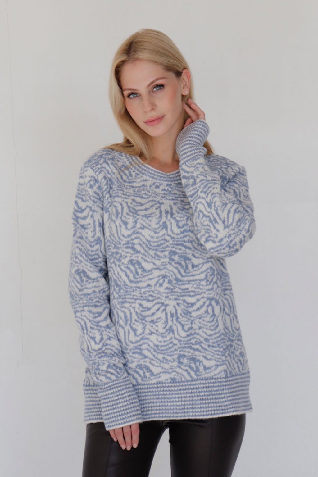 10414 Джемпер серо-голубой - Martichelli фото 3