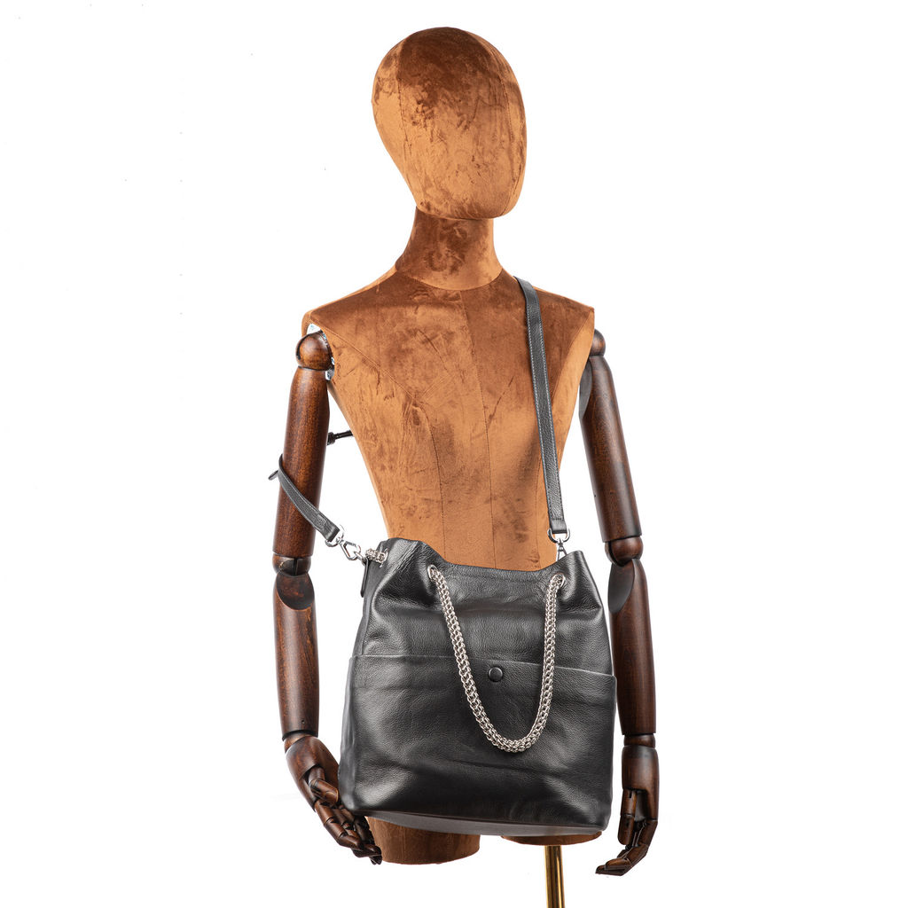 женская кожаная сумка Chain strap Barcelo Biagi  фото 4