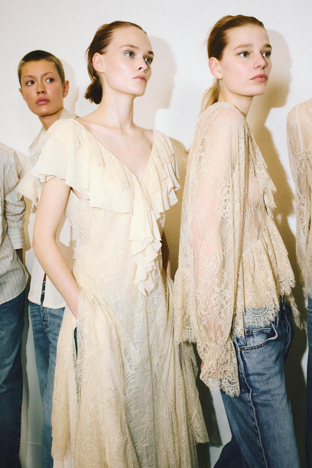 ZW COLLECTION LACE FRILL DRESS - Zara фото 2