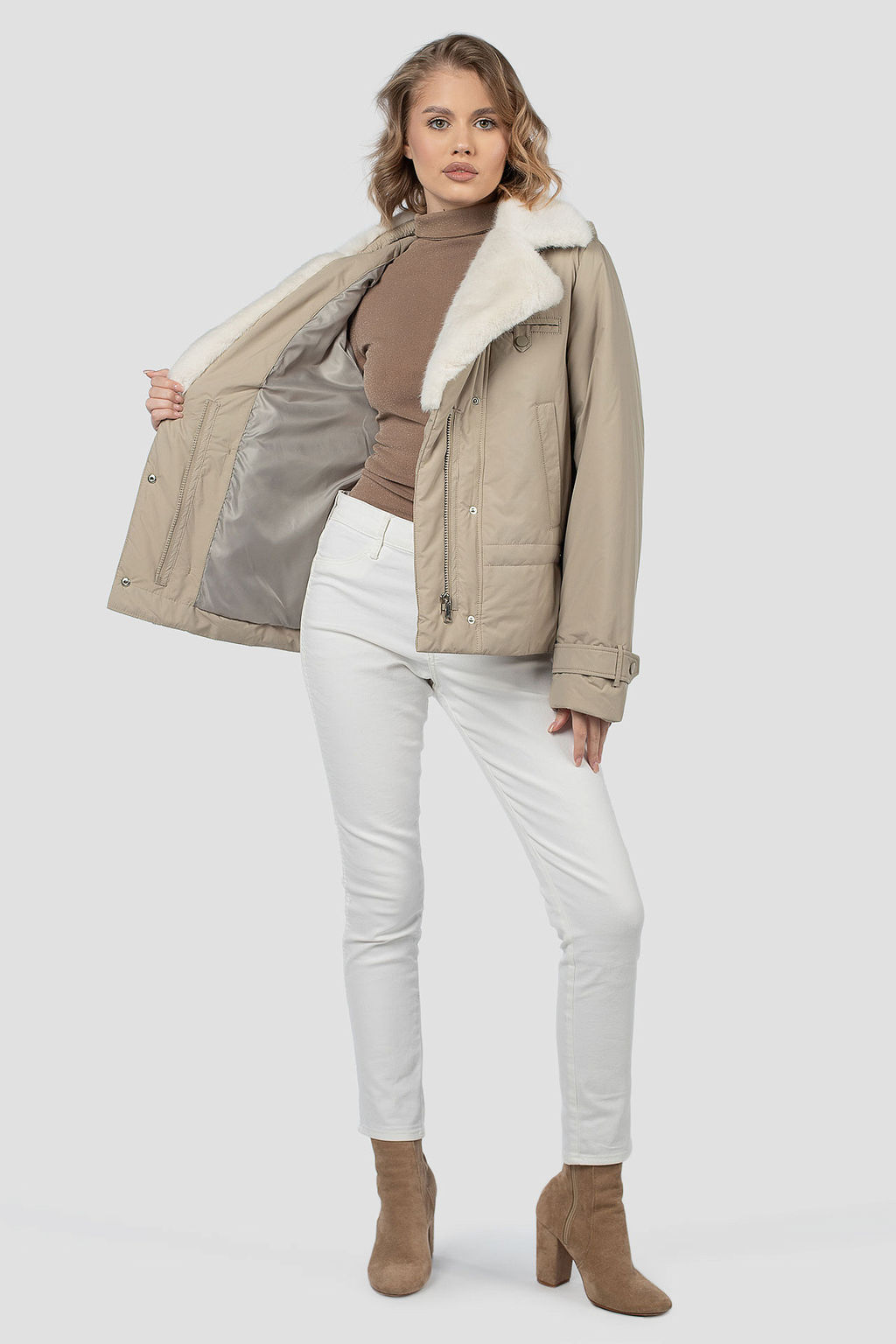 04-3114 Куртка женская демисезонная (Холлофайбер 100) - El podio фото 3