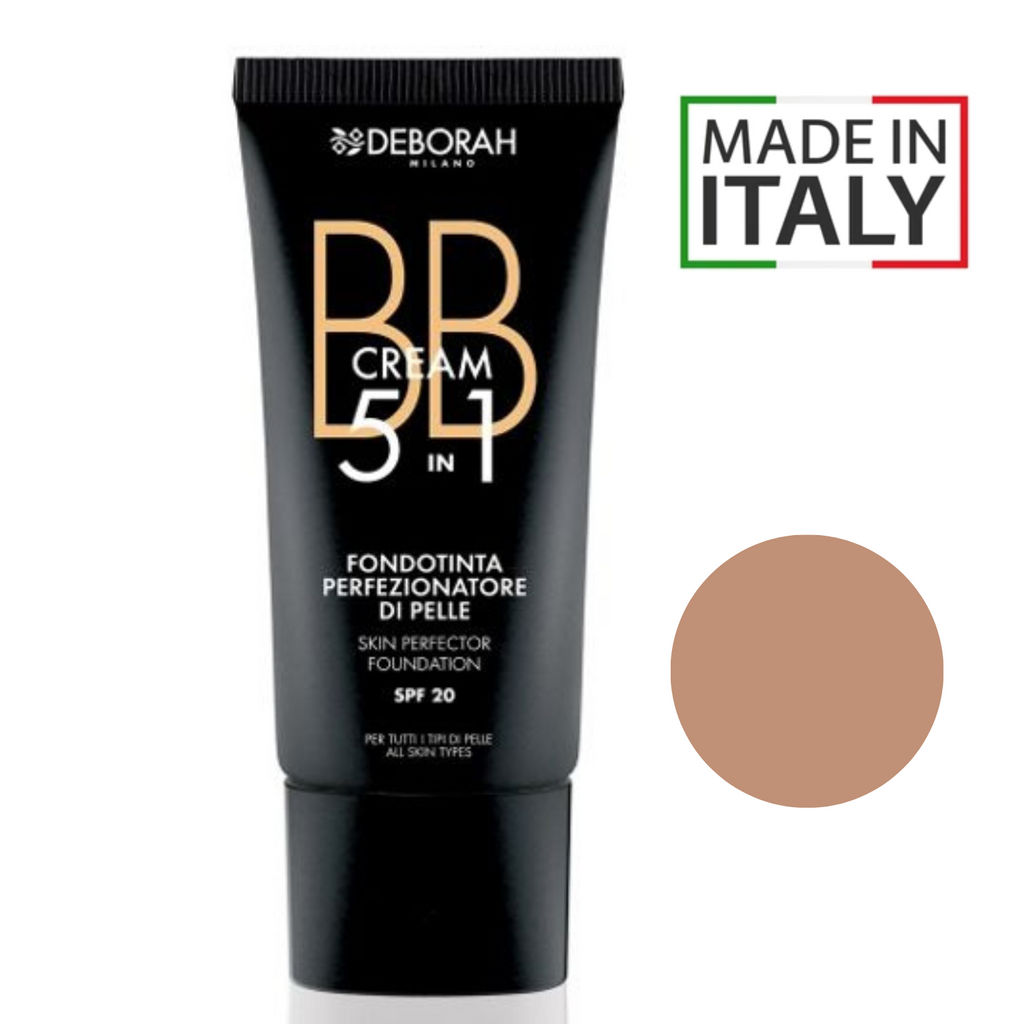 DEBORAH Тональный ВВ-крем BB Cream 5 in 1 тон 04 абрикосовый, 30 мл