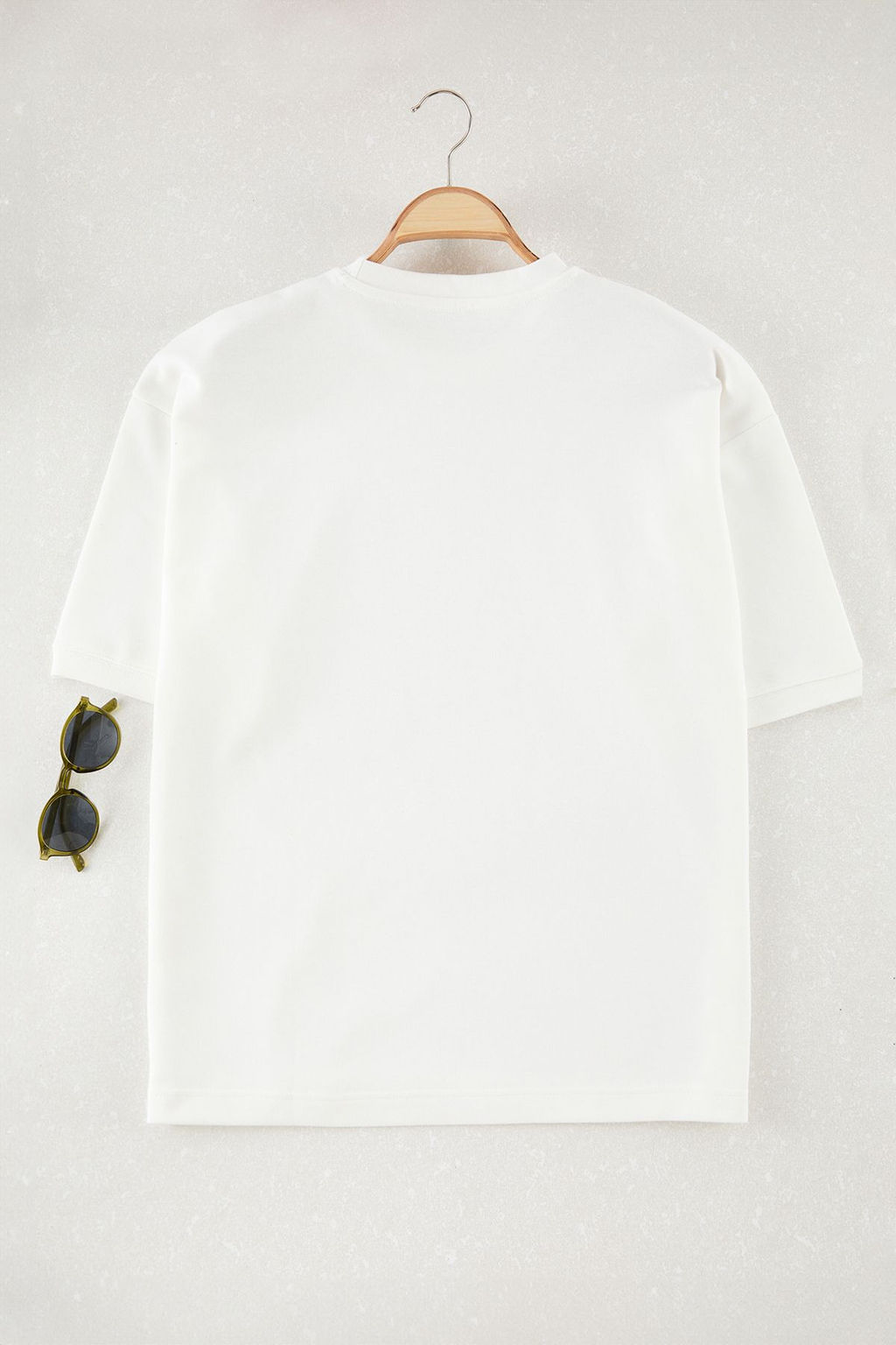 TRENDYOL MAN Beyaz Unisex Boxy/Kare Kesim Kal?n Premium T-Shirt TMNSS25TS00080 - Trendyolmilla фото 9