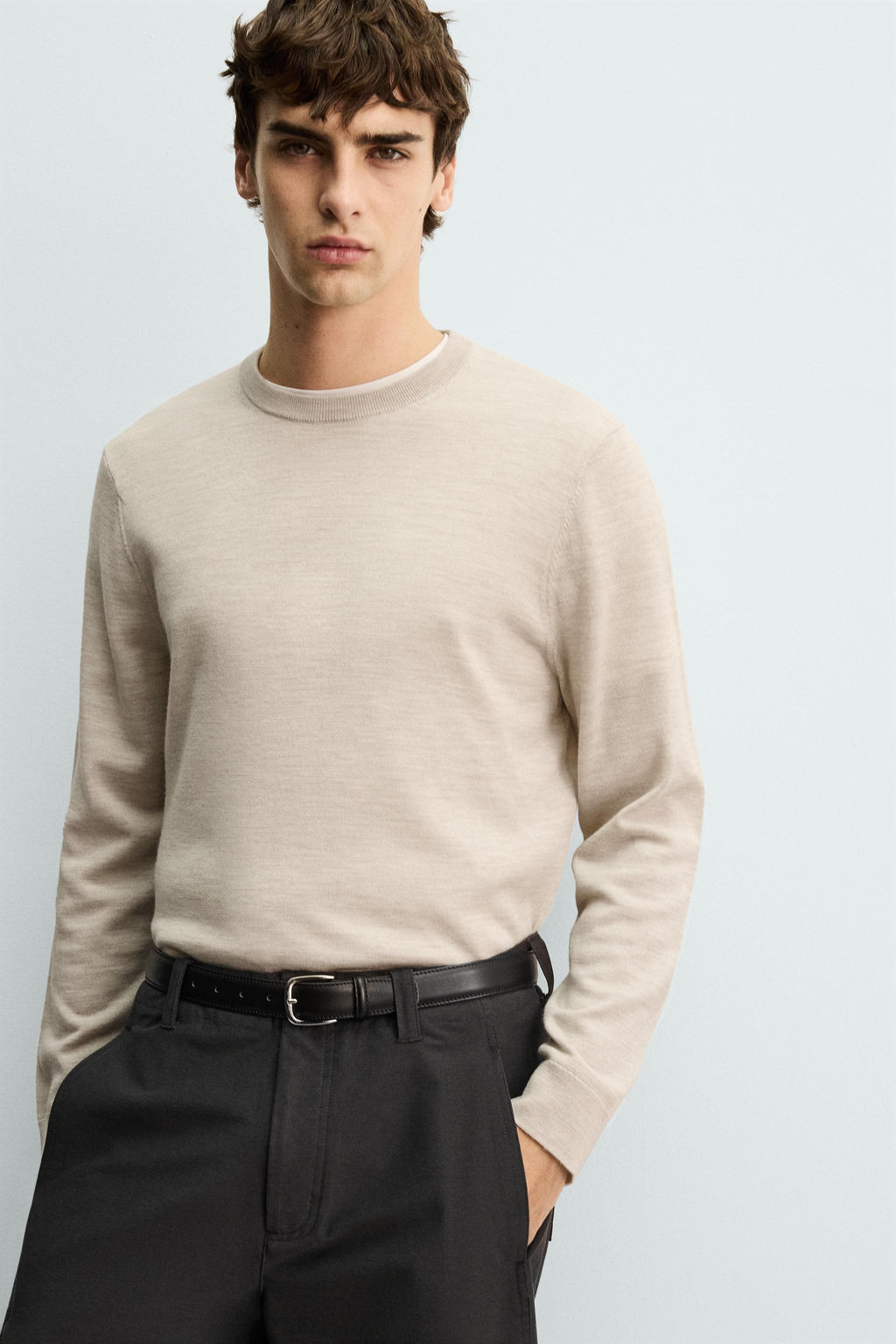 REGULAR FIT WOOL JUMPER - Zara фото 14