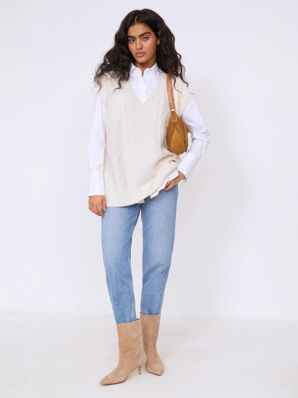 Жилет вязаный - Emka фото 3