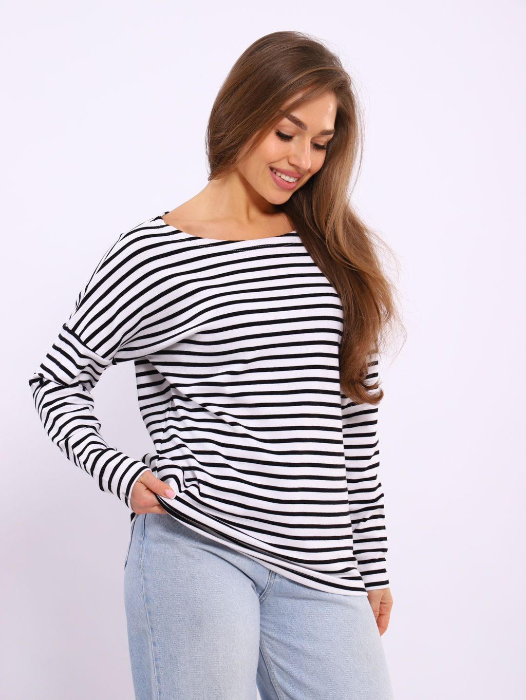 *Джемпер тельняшка женский Ф-3-039 - Новое кимоно фото 7