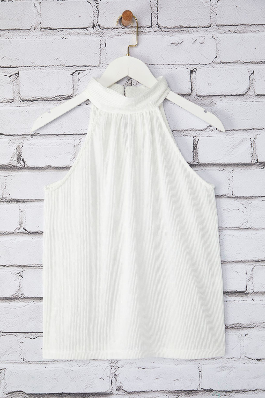 Trendyolmilla Mint Regular/Normal Kal?p Dik Yaka Fit Pilise Esnek Orme Bluz TWOSS23BZ00952 фото 5