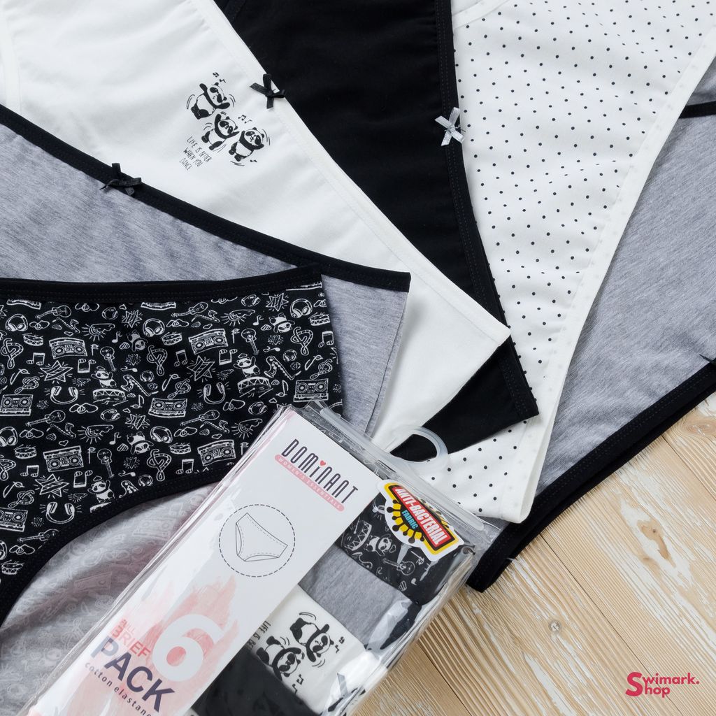 Трусики женские бикини с высокой посадкой 54000-28, FULL BRIEF, 6 шт. в уп. - Dominant фото 2