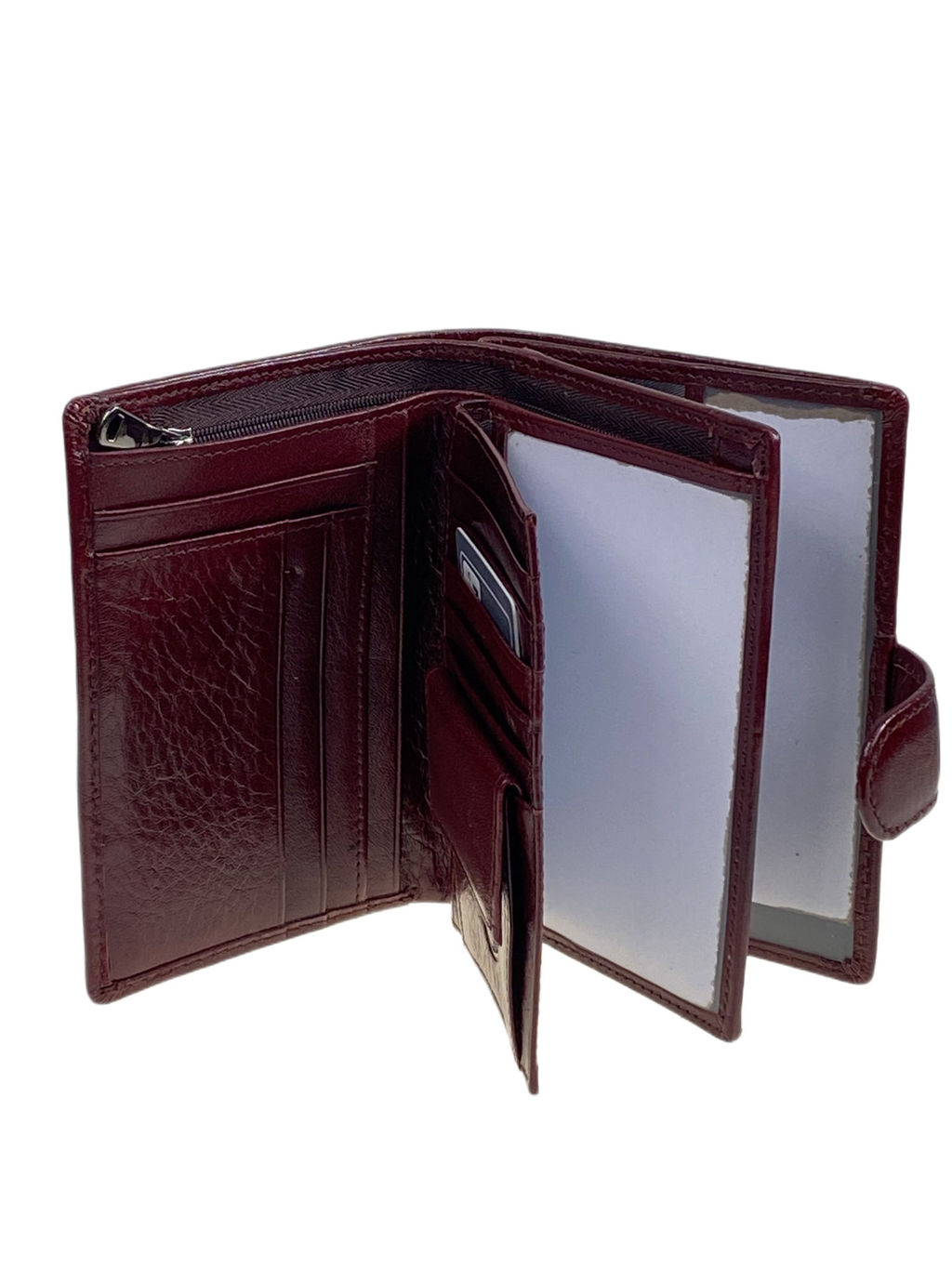 Кошелек-органайзер мужской из натуральной кожи, цвет коричневый - Greta фото 2